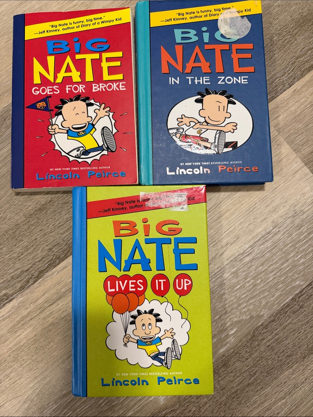 Big Nate Kids Book Bundle, Volume 4 (paperback), 6 & 7 (hardcover)